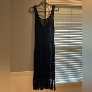 & Other Stories Crochet Fringe Dress